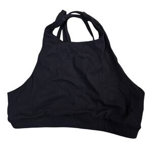 Southern athletica high neck sports bra size medium black